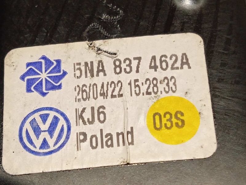 Recambio de elevalunas delantero derecho para volkswagen tiguan (ax1) 1.5 16v tsi act referencia OEM IAM 5NA837462A  5Q0959801C