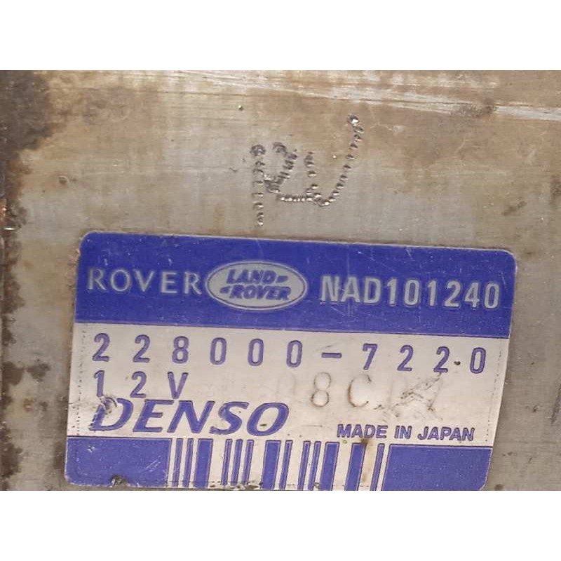 Recambio de motor arranque para land rover discovery (lt) 2.5 turbodiesel referencia OEM IAM NAD101240  2280007220