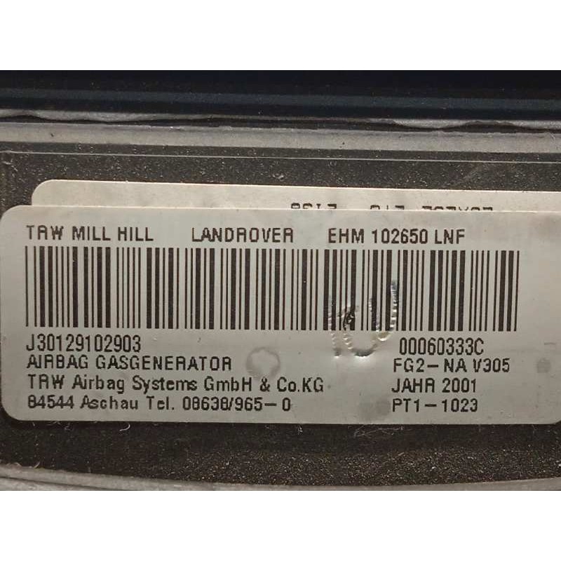 Recambio de airbag delantero izquierdo para land rover discovery (lt) 2.5 turbodiesel referencia OEM IAM EHM102650LNF  EHM102650