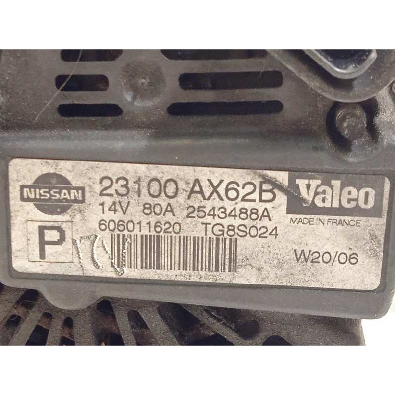 Recambio de alternador para nissan micra (k12e) 1.4 cat referencia OEM IAM 23100AX62B  TG8S024