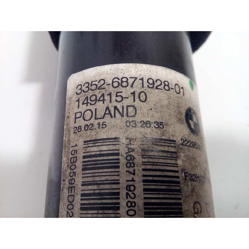 Recambio de amortiguador trasero izquierdo para bmw serie 4 coupe (f32) 420d referencia OEM IAM 33526871928  