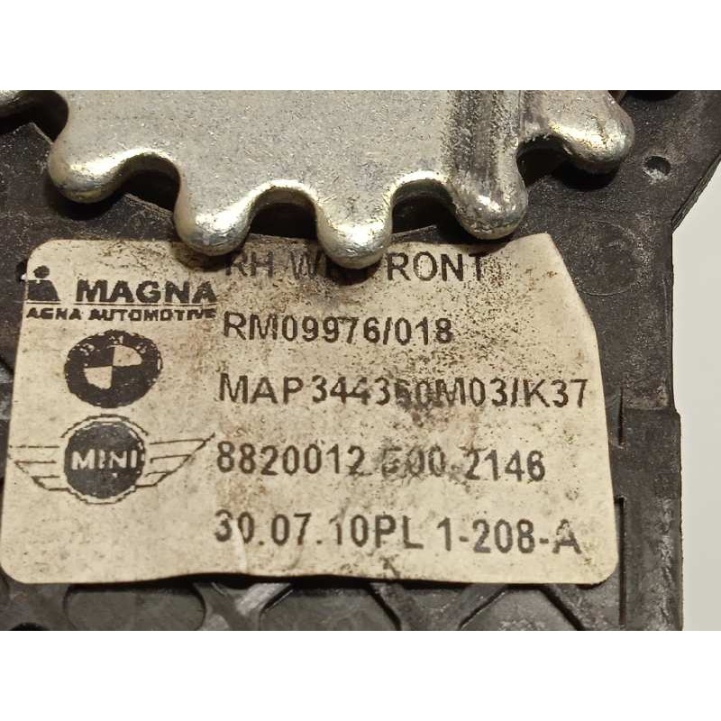 Recambio de elevalunas delantero derecho para mini mini (r56) cooper d referencia OEM IAM 51332756084  67622757044