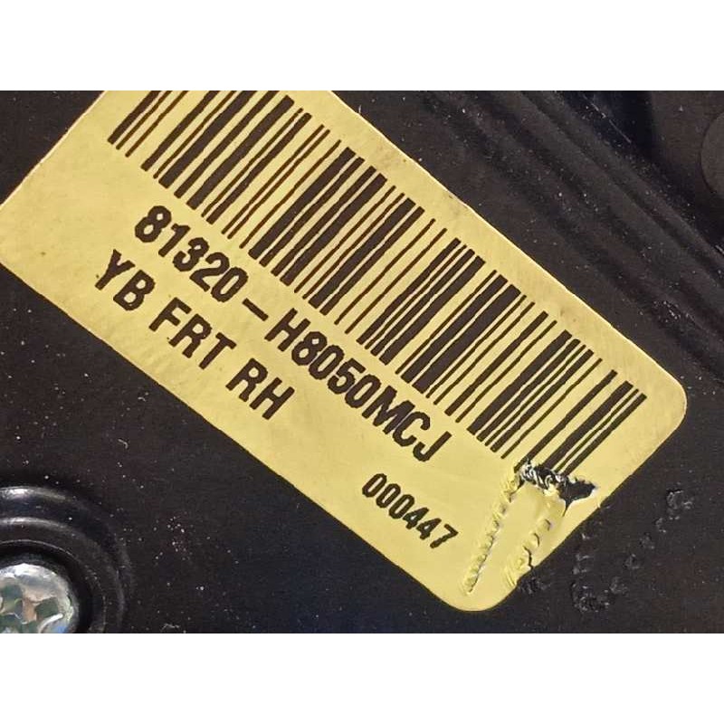 Recambio de cerradura puerta delantera derecha para kia stonic (ybcuv) 1.2 cat referencia OEM IAM 81320H8050  81320H8050MCJ