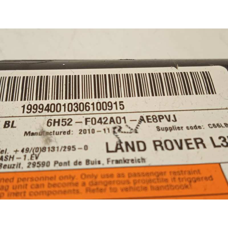 Recambio de airbag delantero izquierdo para land rover freelander (lr2) td4 s referencia OEM IAM 6H52F042A01AC3PVJ  