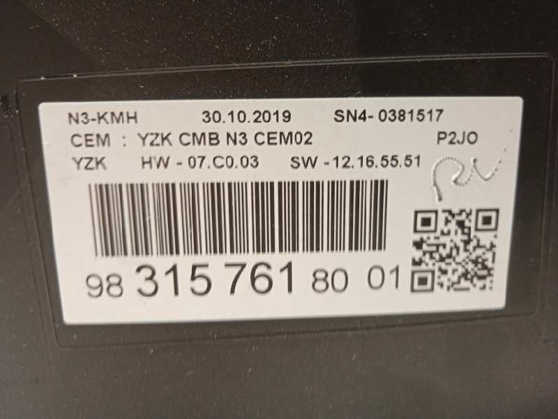 Recambio de cuadro instrumentos para opel corsa f elegance referencia OEM IAM 9831576180  