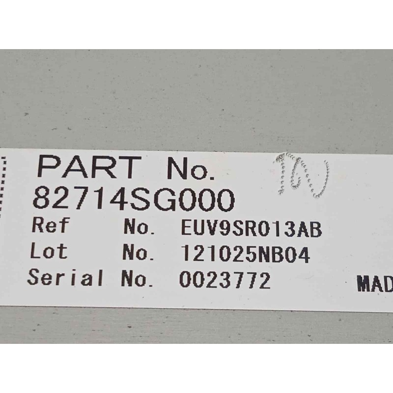 Recambio de modulo electronico para subaru impreza g13 1.6 cat referencia OEM IAM 82714SG000  