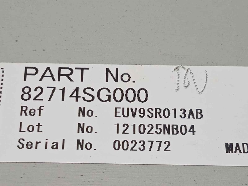 Recambio de modulo electronico para subaru impreza g13 1.6 cat referencia OEM IAM 82714SG000  