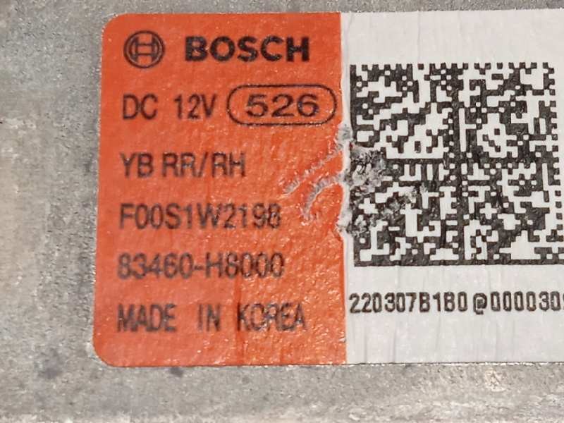 Recambio de elevalunas trasero derecho para kia stonic (ybcuv) 1.2 cat referencia OEM IAM 83460H8000  83402H8100