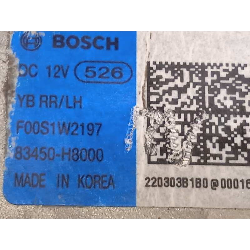 Recambio de elevalunas trasero izquierdo para kia stonic (ybcuv) 1.2 cat referencia OEM IAM 83450H8000  83401H8100