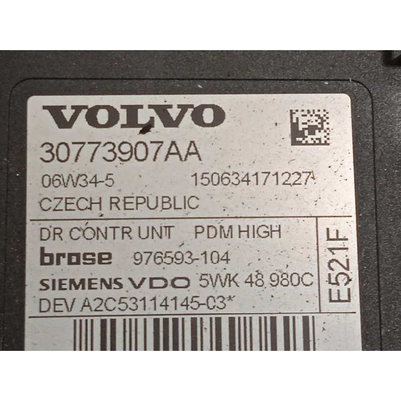 Recambio de elevalunas delantero derecho para volvo s40 berlina 2.0 diesel cat referencia OEM IAM 30710489  30773907AA
