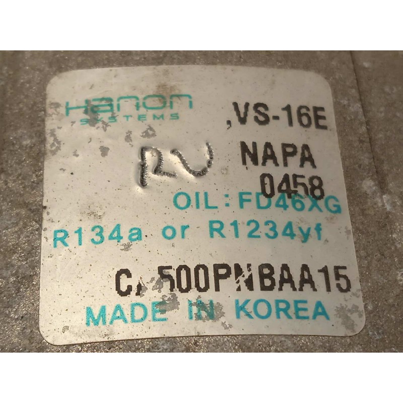 Recambio de compresor aire acondicionado para kia carens ( ) basic referencia OEM IAM CA500PNBAA15  97701A4101