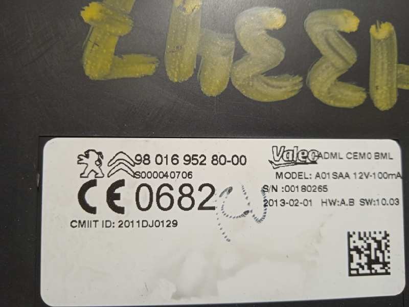 Recambio de modulo electronico para peugeot 508 2.0 16v hdi fap referencia OEM IAM 9801695280  