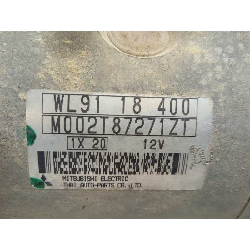 Recambio de motor arranque para mazda b-serie (un) 2.5 turbodiesel cat referencia OEM IAM WL9118400  M002T87271ZT