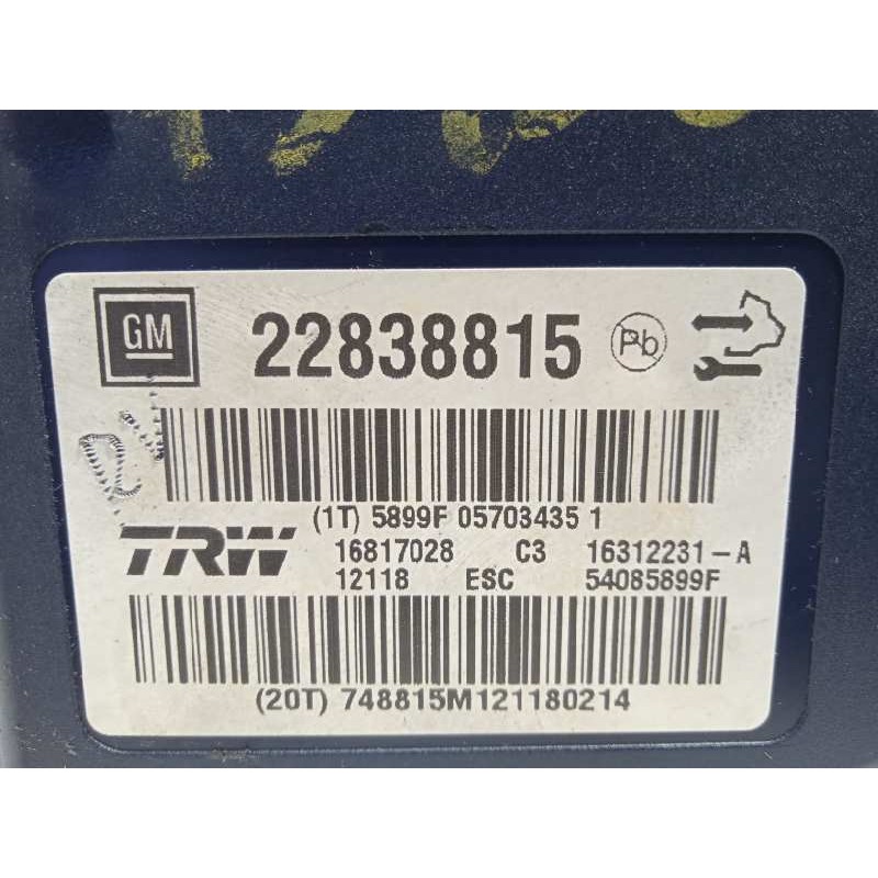 Recambio de abs para opel insignia berlina edition referencia OEM IAM 22838815 16312231 16817028