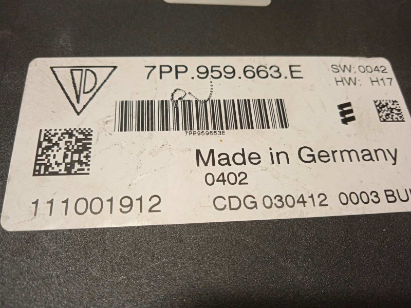 Recambio de modulo electronico para porsche panamera 4 s referencia OEM IAM 7PP959663E  