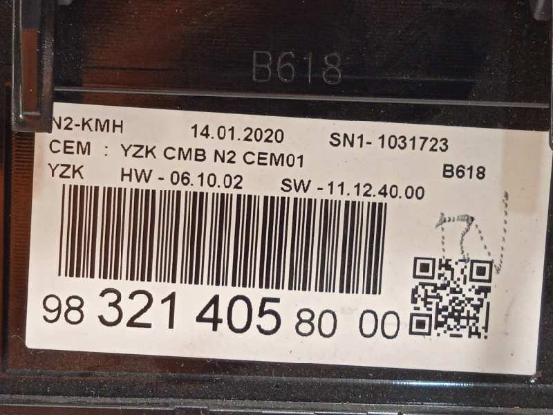 Recambio de cuadro instrumentos para citroën c3 feel referencia OEM IAM 9832140580  