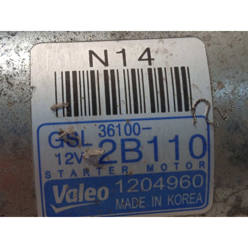 Recambio de motor arranque para kia carens ( ) basic referencia OEM IAM 361002B110  