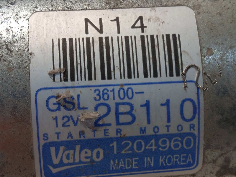 Recambio de motor arranque para kia carens ( ) basic referencia OEM IAM 361002B110  