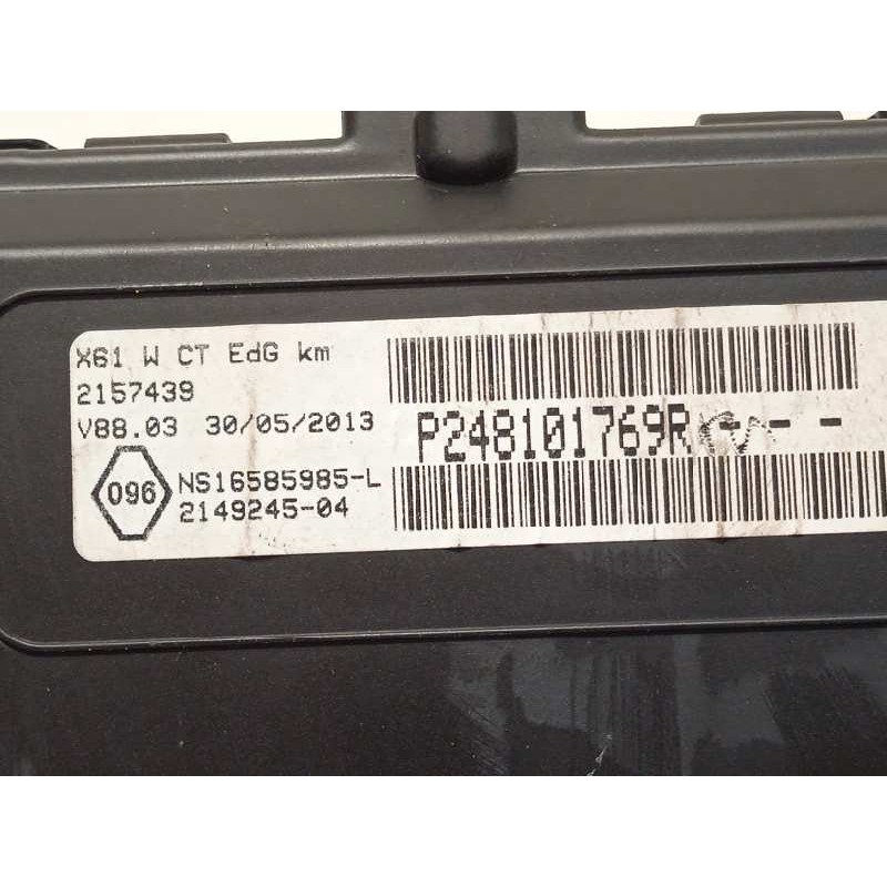 Recambio de cuadro instrumentos para renault kangoo profesional referencia OEM IAM 248101769R  