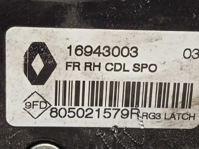 Recambio de cerradura puerta delantera derecha para renault scenic iv 1.3 tce referencia OEM IAM 805021579R  16943003