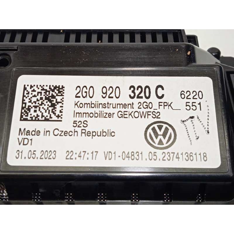Recambio de cuadro instrumentos para volkswagen t-cross sport referencia OEM IAM 2G0920320C  