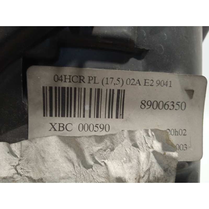 Recambio de faro izquierdo para mg streetwise 1.4 referencia OEM IAM XBC000590  89006350