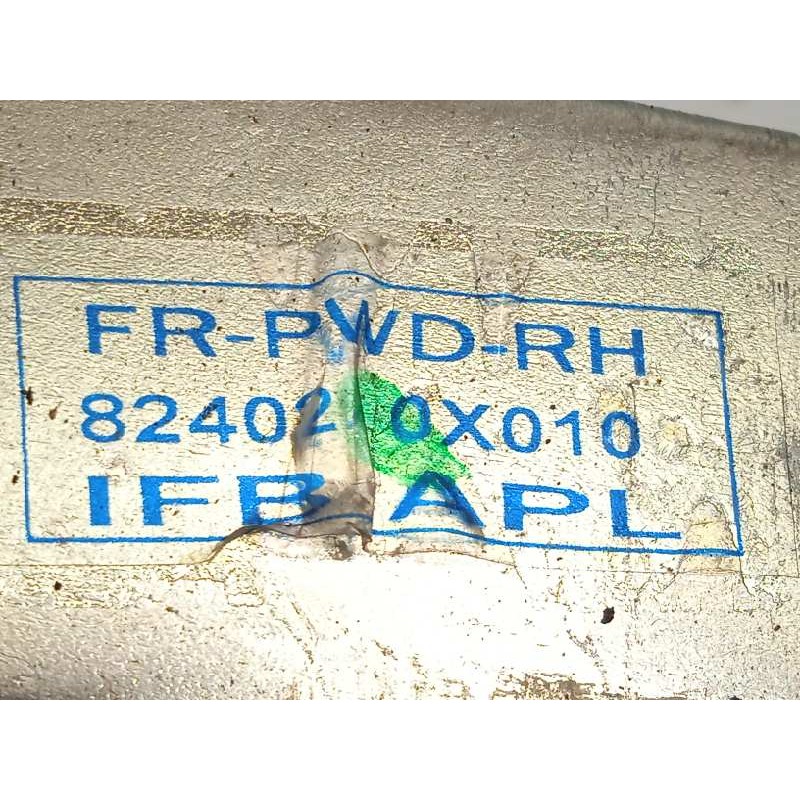 Recambio de elevalunas delantero derecho para hyundai i10 comfort referencia OEM IAM 824020X010  824040X010