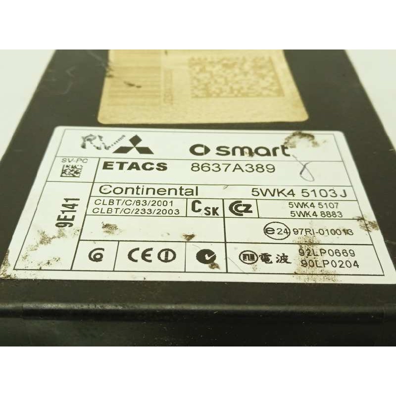 Recambio de modulo electronico para mitsubishi colt berlina 3 (z30) cleartec referencia OEM IAM 8637A389  