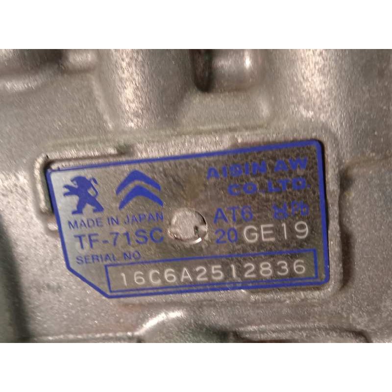 Recambio de caja cambios para citroën c4 picasso feel referencia OEM IAM 20GE19  TF71SC