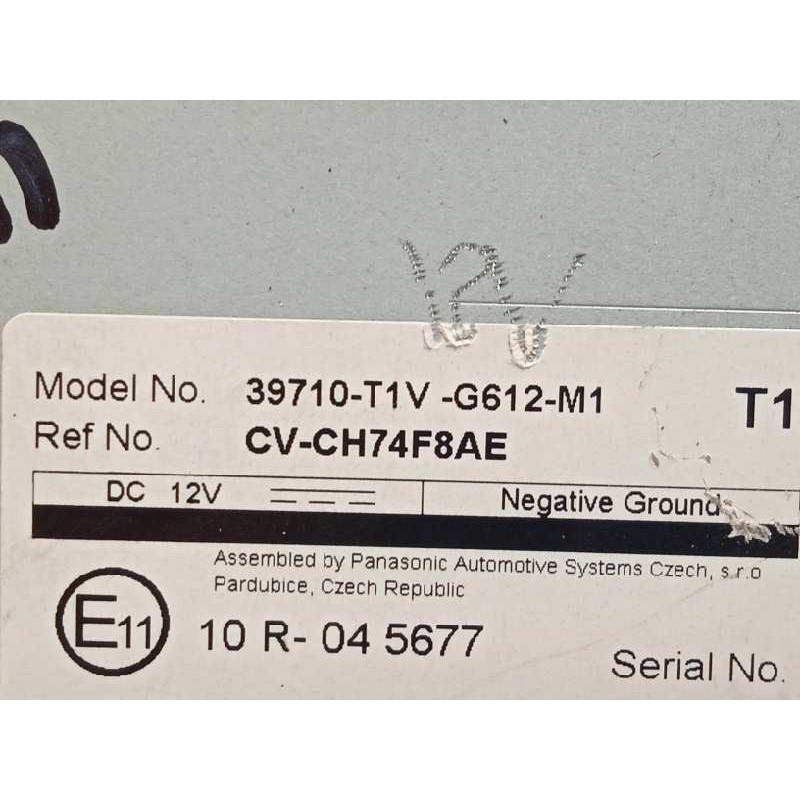 Recambio de pantalla multifuncion para honda cr-v elegance 4x2 referencia OEM IAM 39710T1VG612M1 CVCH74F8AE 39710T1VG61