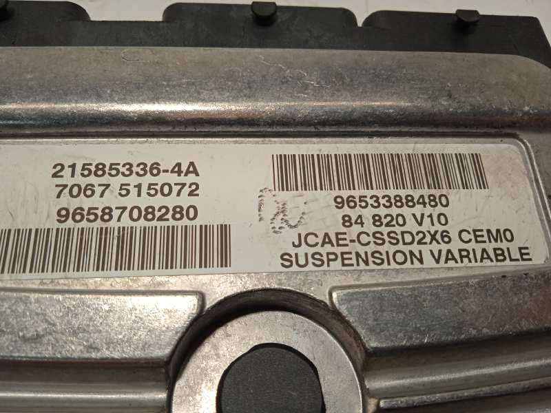 Recambio de centralita suspension para citroën c6 exclusive referencia OEM IAM 9653388480  9658708280