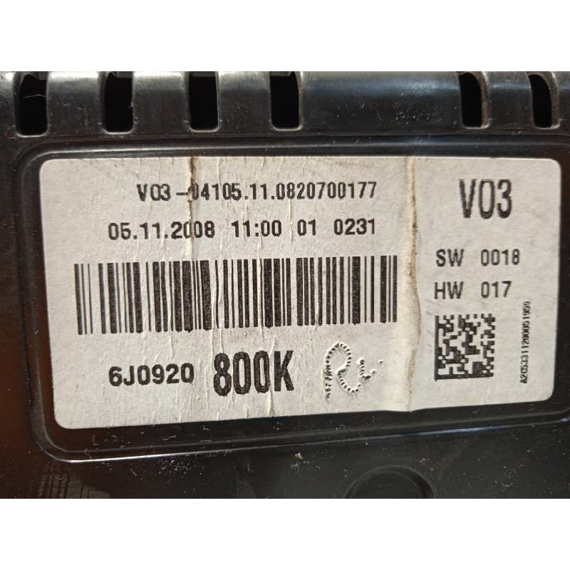 Recambio de cuadro instrumentos para seat ibiza (6j5) stylance / style referencia OEM IAM 6J0920800K  