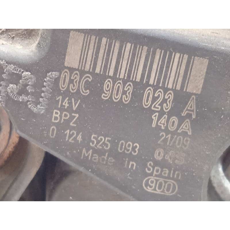 Recambio de alternador para volkswagen scirocco (137) 1.4 tsi (90kw) referencia OEM IAM 03C903023A  0124525093