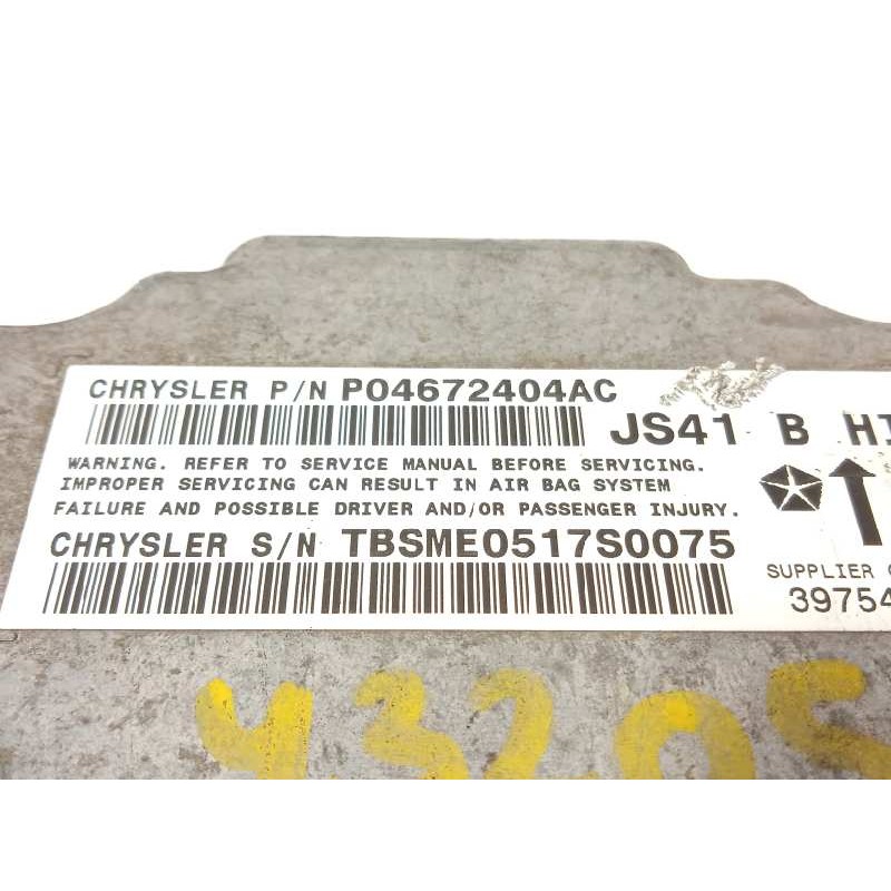 Recambio de centralita airbag para chrysler sebring berlina 2.0 crd limited referencia OEM IAM P04672404AC  