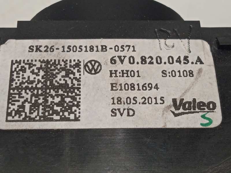 Recambio de mando calefaccion / aire acondicionado para skoda fabia 1.0 mpi referencia OEM IAM 6V0820045A  