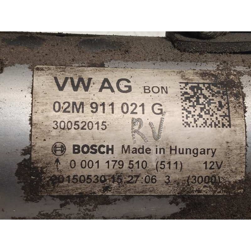 Recambio de motor arranque para skoda fabia 1.0 mpi referencia OEM IAM 02M911021G  0001179510