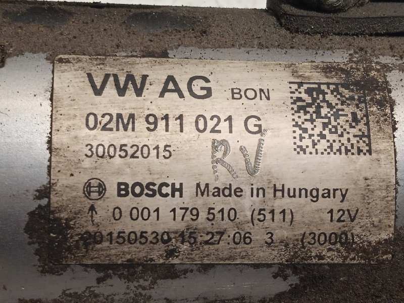 Recambio de motor arranque para skoda fabia 1.0 mpi referencia OEM IAM 02M911021G  0001179510