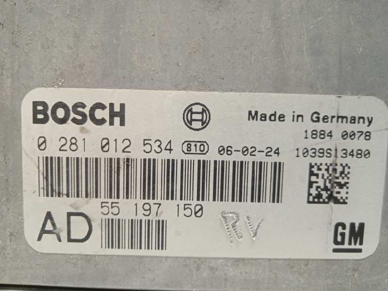 Recambio de centralita motor uce para opel signum cosmo referencia OEM IAM 55197150  0281012534