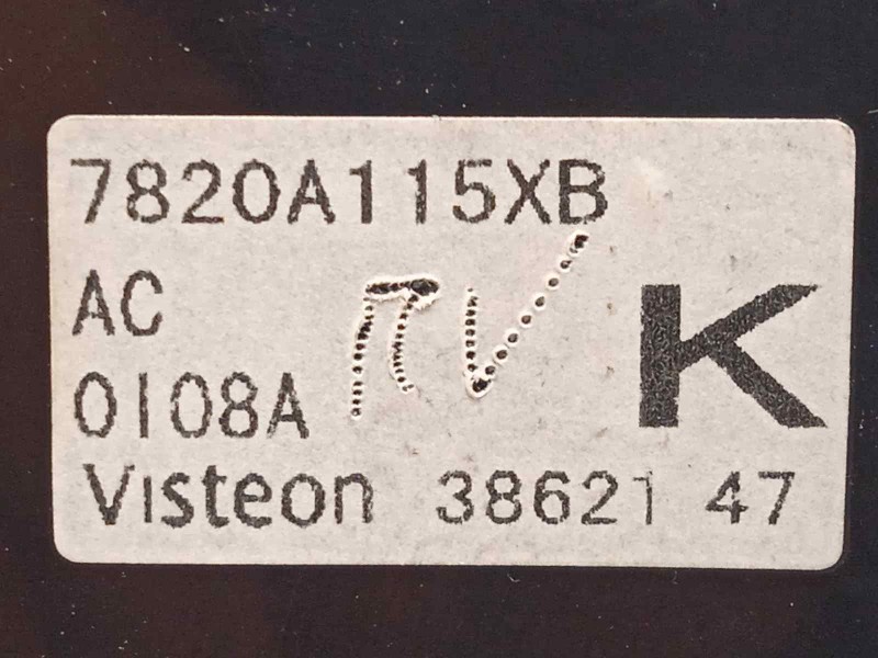 Recambio de mando climatizador para mitsubishi asx (ga0w) 1.8 di-d cat referencia OEM IAM 7820A115XB  