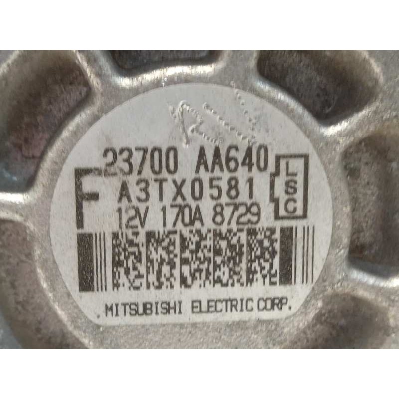 Recambio de alternador para subaru impreza g12 2.0 diesel cat referencia OEM IAM 23700AA640  A3TX0581