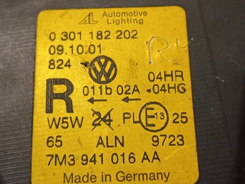 Recambio de faro derecho para volkswagen sharan (7m6/7m9) comfortline referencia OEM IAM 7M3941016AA  0301182202