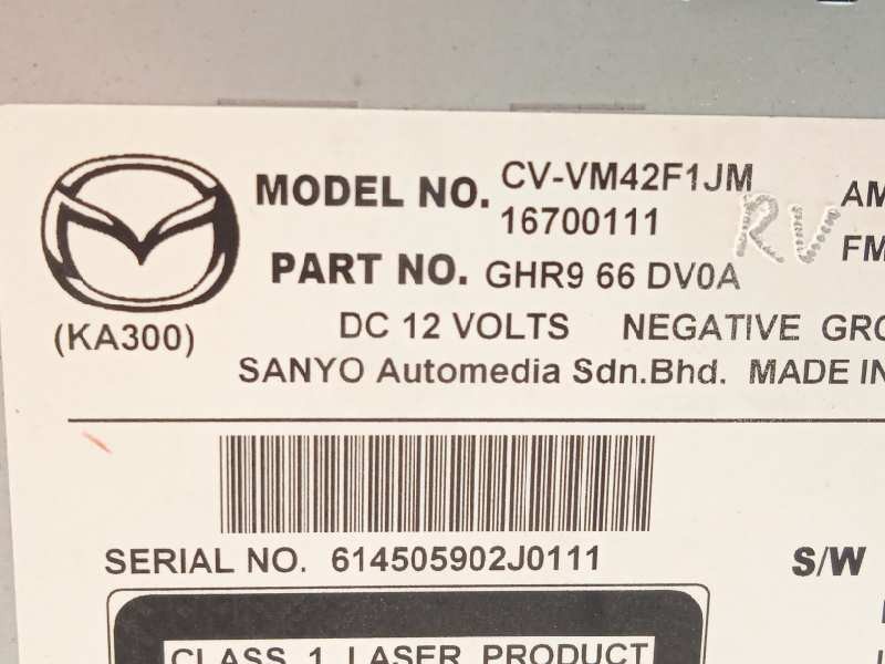 Recambio de sistema navegacion gps para mazda 6 lim. (gh)(.2012) luxury referencia OEM IAM GHR966DV0A  