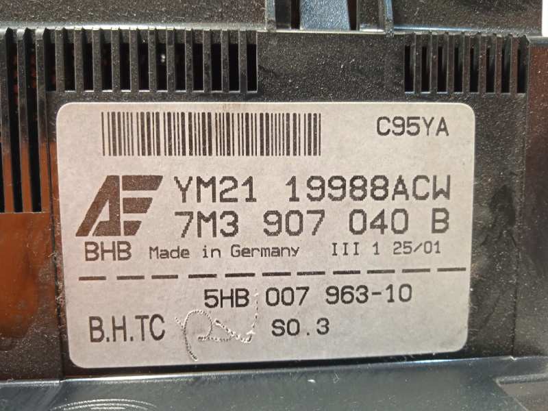 Recambio de mando climatizador para volkswagen sharan (7m6/7m9) comfortline referencia OEM IAM 7M3907040B  
