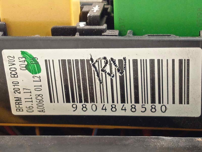 Recambio de caja reles / fusibles para citroën c4 grand picasso feel referencia OEM IAM 9804848580  