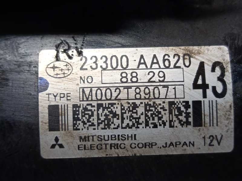 Recambio de motor arranque para subaru impreza g12 2.0 diesel cat referencia OEM IAM 23300AA620  M002T89071