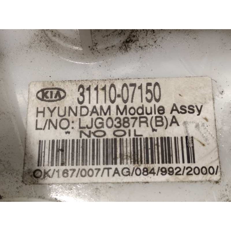 Recambio de bomba combustible para kia picanto 1.0 cat referencia OEM IAM 3111007150  