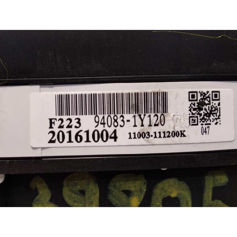 Recambio de cuadro instrumentos para kia picanto 1.0 cat referencia OEM IAM 940831Y120  