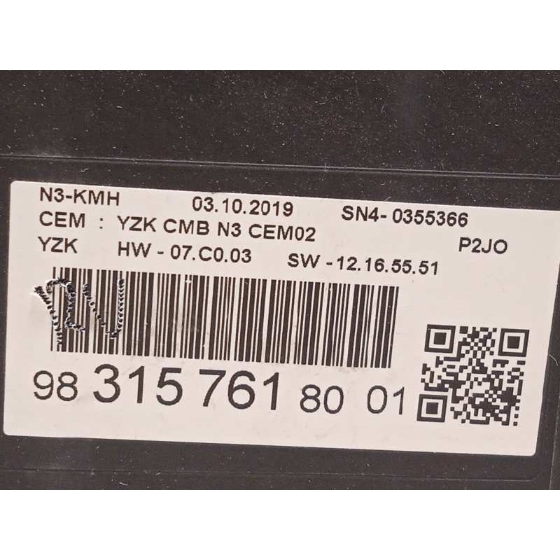 Recambio de cuadro instrumentos para opel corsa f elegance referencia OEM IAM 9831576180  