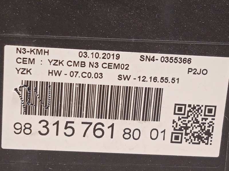 Recambio de cuadro instrumentos para opel corsa f elegance referencia OEM IAM 9831576180  