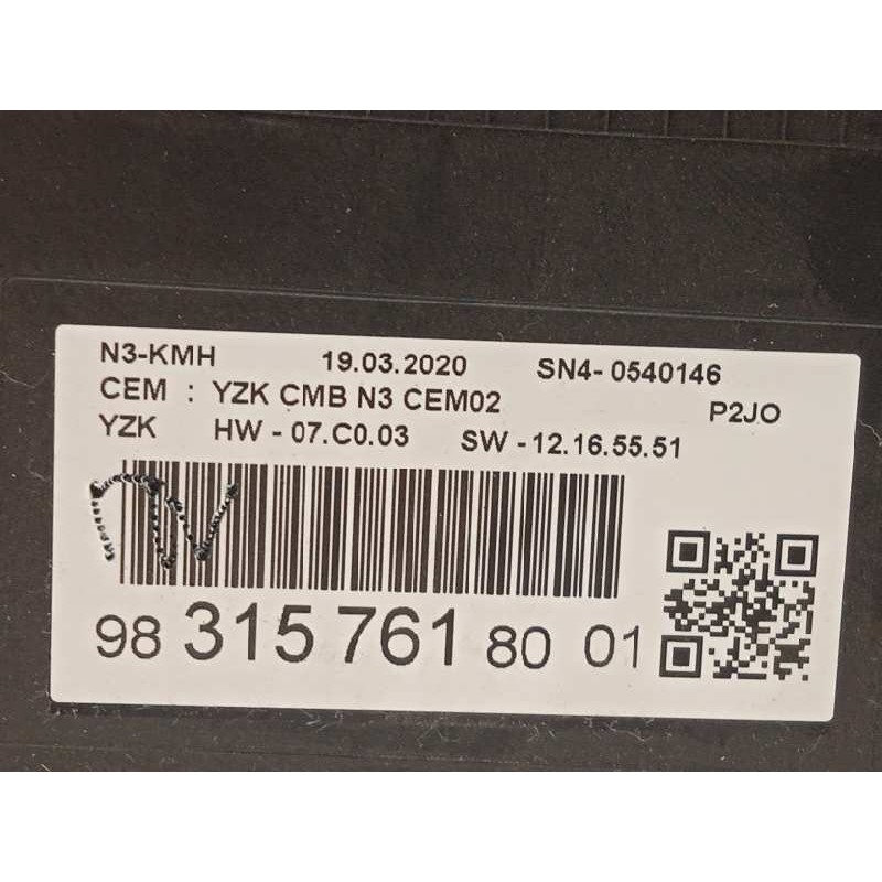 Recambio de cuadro instrumentos para opel corsa f elegance referencia OEM IAM 9831576180  